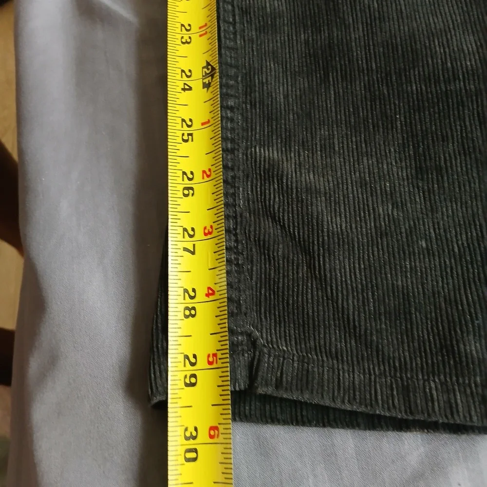 Polo Ralph Lauren Corduroy Pants Mens 40x30 Black Authentic Dungarees‎ Straight